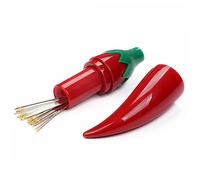 CIMAXIC 3Pcs Mini Tool Box for Needle Storage Chili Shaped Storage Container for Crafts Beads Parts Durable Portable Needle Case Without Needles