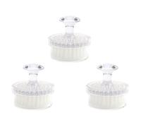 CIMAXIC 3pcs Soft-Bristle Facial Brush Set for Deep Facial Cleaning and Cuticle Removal, Made Sturdy Fiber and Ps Material, for Travel Use and Most People