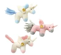 CIMAXIC 3pcs Wool Felt Hanging Pendants Christmas Tree Ornaments with Lovely Miniature Shapes for Dining Room and Desktop Decoration, Creating Festive Atmosphere and Christmas