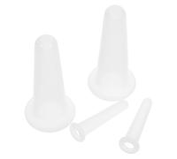 CIMAXIC 4-pcs Silicone Facial Cupping Set for Skin Care, Anti-Aging Vacuum Massage Cups for Face and Eye Therapy, Reusable Suction Cups Suitable for Facial Massage and Relaxation