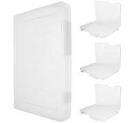 CIMAXIC 4pcs A5 Box File Set with Large-capacity Pp Material Easy Locking and File Protection for Magazines Storage at Home or School