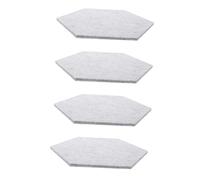 CIMAXIC 4pcs Acoustic Felt Soundproofing Pad Wall Stickers Silver Grey Noise Reduction Material for Recording Studios Offices Home Theaters