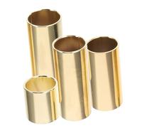 CIMAXIC 4pcs Acoustic Guitar Slides Metal Guitar Bottleneck Slides Ring for Jazz Blues