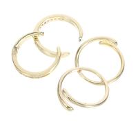 CIMAXIC 4pcs Adjustable Toe Rings Set for Women Rhinestone Open Band Summer Beach Jewelry Comfortable Skin-friendly Boho Style Fashionable Foot Accessories