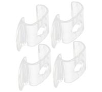 CIMAXIC 4pcs Cordless Window Shade Handles Transparent Roller Blind Pull Down Grips Sturdy Easy-install Lifting Pull Handles Compatible with Louver Colors and Textures for Roller Blinds