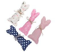 CIMAXIC 4pcs Cotton Cloth Easter Dot Pattern Rabbit Bunny Easter Decor Dolls for Day Party Unique and Stylish Spring Decorations