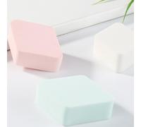 CIMAXIC 4pcs Diamond Shape Facial Makeup Sponge Puff Wet and Dry Use Powder Puff Set for Foundation and Face Powder Application, Soft Makeup Accessories for Daily Beauty Routine