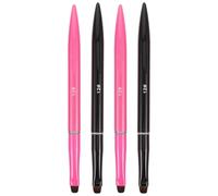 CIMAXIC 4pcs Flat Gel Nail Brush - Poly Extension Gel Brush - Multipurpose Nail Art Tips Builder Painting Pen for Home Diy Salon Use