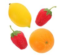 CIMAXIC 4pcs Fruit-shaped Maracas Percussion Instruments for Boys and Girls Cognitive Educational Toys for Home and Kindergarten Stimulate Rhythm and Hearing Development
