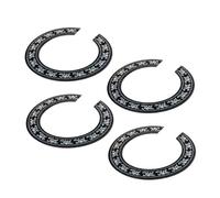CIMAXIC 4pcs Guitar Sound Hole Rosette Decal Inlay Ring Sticker Easy Install Decoration for Acoustic Guitar