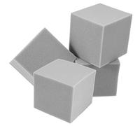 CIMAXIC 4pcs Soundproof Foam Cube Panels 15x15x15cm Grey Fire Retardant Acoustic Sound Absorbing Blocks for Studio Room Soundproofing
