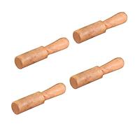 CIMAXIC 4pcs Tibetan Singing Bowl Mallet Buddha Sound Bowl Stick Wooden Stick for Meditation Root Singing Hammer