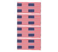 CIMAXIC 4pcs Women's Wide Hair Headbands with Patriotic Soccer Design and Unique Country Flag Patterns, Comfortable Fit Polyester Sports Headscarves for Fitness and Occasion