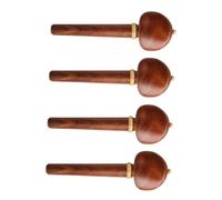 CIMAXIC 4pcs Wooden Cello Pegs Cello Shaft Handle Musical Instrument Accessories High Density Natural Smooth Texture Accurate Grinding