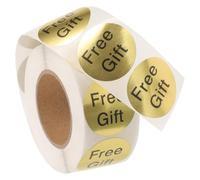 CIMAXIC 500 Pcs Customer Appreciation Stickers Adhesive Sticker Decorative Portable Golden Labels for Small Business Decor 0.98x0.98x0.04in