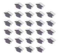 CIMAXIC 50pcs Graduation Cap Wood Spacer Beads Hat-Shaped Natural Wood Beads Versatile DIY Use Smooth Elegant Rustic Charm for Jewelry Making and Creating Necklaces