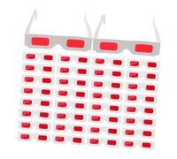 CIMAXIC 50pcs Red Glasses for Vibrant Movie Glasses for Valentine's Day Parties Classroom Rewards and Unforgettable Visual Experiences