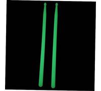 CIMAXIC 5a Glowing Drum Sticks Fluorescent Green 2pcs Percussion Instrument Accessories Practical Drumsticks for Drumming and Music Enthusiasts