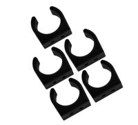 CIMAXIC 5pcs Black Nylon U-shaped Pipe Clamp for Boats, Injection Molded with Smooth Finish, Weatherproof and Securely Holds Electrical Wires and Fuel Poles, for Deck and Marine Journeys