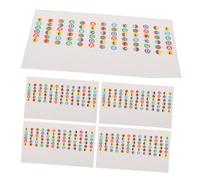 CIMAXIC 5pcs Guitar Chord Stickers Body Decals Fretboard Stickers Kalimba Notes for Electric Guitar