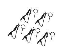 CIMAXIC 5pcs Lavalier Microphone Lapel Clips Mic Clips for Suit Collar Adjustable Microphone Fixing Sturdy Mic Holder for Recording
