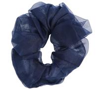 CIMAXIC 5pcs Navy Blue Organza Yarn Hair Ties Soft Mesh Ponytail Holders for Women Summer Hair Accessories