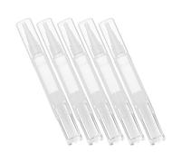 CIMAXIC 5pcs Refillable Lip Gloss Tube Containers and Mini Cuticle Oil Bottles with Plastic Material for Professional Salon Use and Home Manicures, Multifunctional Nail Oil Pens