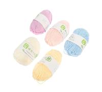 CIMAXIC 5pcs Skin-Friendly Cotton Yarn Set for Crochet and Knitting, Multi-Function Thick Doll Yarn, Not Break Easily, Suitable for Home Decoration and Jewelry Making