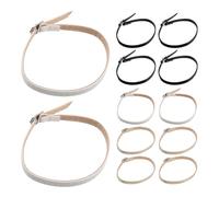 CIMAXIC 6 Pairs Heel Shoe Straps Band High Heel Laces Straps Detachable Pu Leather with Metal Buckle Trendy Design Lasting Comfort for Parties and Weddings