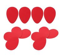 CIMAXIC 6 Pairs High Heels Bottom Anti-Slip Stickers Shoe Sole Grip Pads Red Silicone Self-Adhesive Forefoot Pads for Women Daily Commutes 3.54x2.56x0.06in
