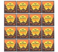 CIMAXIC 60pcs Halloween Napkins Disposable, Halloween Cocktail Napkins - Orange Pumpkin, Bat for Dinner Party Haunted House Parties Decoration