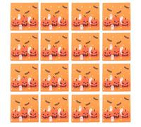 CIMAXIC 60pcs Halloween Napkins Disposable, Halloween Cocktail Napkins - Orange Pumpkin, Ghost, Bat for Dinner Party Haunted House Parties Decoration
