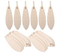 CIMAXIC 60pcs Mini Surfboard Wall Decor Wooden Ornaments Hemp Rope, Versatile DIY Paintable Surfboard Cutouts for Sign Creation and Hawaii Luau Party Decorations