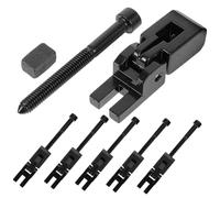 CIMAXIC 6pcs Black Tremolo Bridge Saddles for Electric Guitar Replacement Parts Zinc Alloy Double Locking System