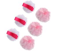 CIMAXIC 6pcs Fluffy Makeup Puff Cosmetic Accessories Cotton round Skin Friendly Practical for Women and Daily Facial Makeup Random Color