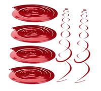 CIMAXIC 6pcs Foil Swirl Ribbons Tassel Garland Bunting Banner Fiesta Party Decorations for Wedding Anniversary Birthday Celebrations