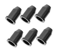 CIMAXIC 6pcs Guitar String Caps Electric Guitar String Ferrules Easy to Install Black Buckles for Improved Sound Resonance and Vibration