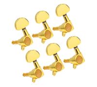 CIMAXIC 6pcs Guitar Tuning Pegs Large Handle Replacement Tuning Keys Circular Guitar Heads Made for Electric Wooden Pegs