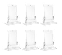 CIMAXIC 6pcs Magnetic Card Holder Display Stand with Hard Ps Plastic Protector Case and Stable Support Base for Basketball and Trading Card Display