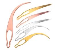 CIMAXIC 6pcs Multipurpose Dreadlock Crochet Needle Hair Extensions Styling Hooks Smooth Gentle for Easy Braiding