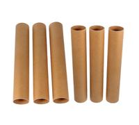CIMAXIC 6pcs Natural Color Cardboard Tubes for DIY Projects Sturdy Paper Rolls for Art Scrapbooking Crafting Versatile Crafting Supply Bulk