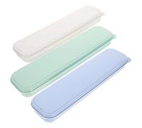 CIMAXIC 6pcs Portable Makeup Brush Storage Case Set Large Sky Blue Light Green Beige Travel-Friendly Makeup Organizer and Travelers