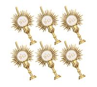 CIMAXIC 6Pcs Religious Lapel Pins Communion Chalice Brooch for First Communion Thoughtful Catholic Accessories for Clothing Celebrating Spiritual Milestones