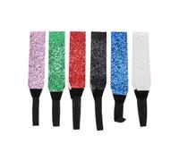 CIMAXIC 6pcs Sequin Headbands for Women Sparkly Glitter Elastic Hair Bands Fashion Cloth Material Eye-catcher Design Holding Hair of Eyes for Halloween and Fancy Ball Random Random Color