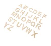 CIMAXIC 78pcs DIY Wooden Letters Set for Craft Working Smooth Finish, 26 Alphabet Wood Pieces for Schools and Art Projects, Synthetic Material Wooden Slices for Creative Painting