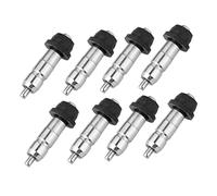 CIMAXIC 8pc Chicken Water Feeder Auto Drinkers Stainless Steel Chicken Waterer Nipples for Breeders Layers
