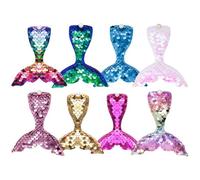CIMAXIC 8pcs Mermaid Tail Hair Clips for Sequin Duckbill Clips Decorative Hair Accessories for Little Cute for Daily Wear and Parties