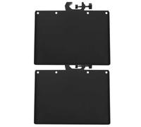 CIMAXIC ABS Mic Stand Tray 2pcs Clamp-On Sound Holder with Adjustable Angle for Instrument Stand Live Broadcast, Black, 24X17.5X2CM
