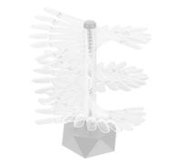 CIMAXIC Acrylic Spiral Nail Tips Display Stand with 60 Pcs, Convenient Nail Art Practice Holder for Salon and Personal Use, Unique Simple Design with Delicate Appearance