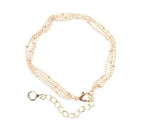 CIMAXIC Adjustable Golden Beaded Bracelet with Layered Chain Design, Retro Style Alloy Wrist Decor Featuring Comfortable Tentacles and Fine Workmanship, for Children's Day Or Father's Day